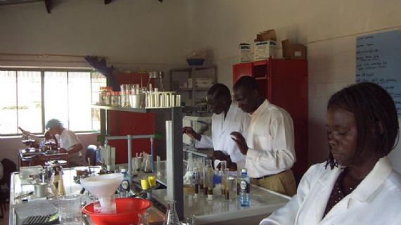 A veterinary laboratory for the pastoral communities Karamojong